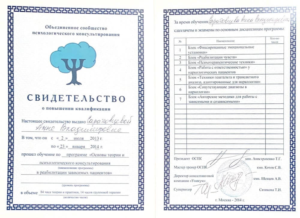 Документы Терехова А